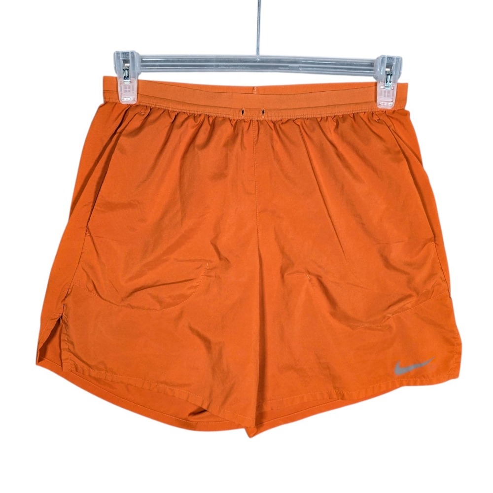 Nike Running Shorts Men's Medium Flex Stride 2 In 1 Orange‎ Lined CJ5471 6"